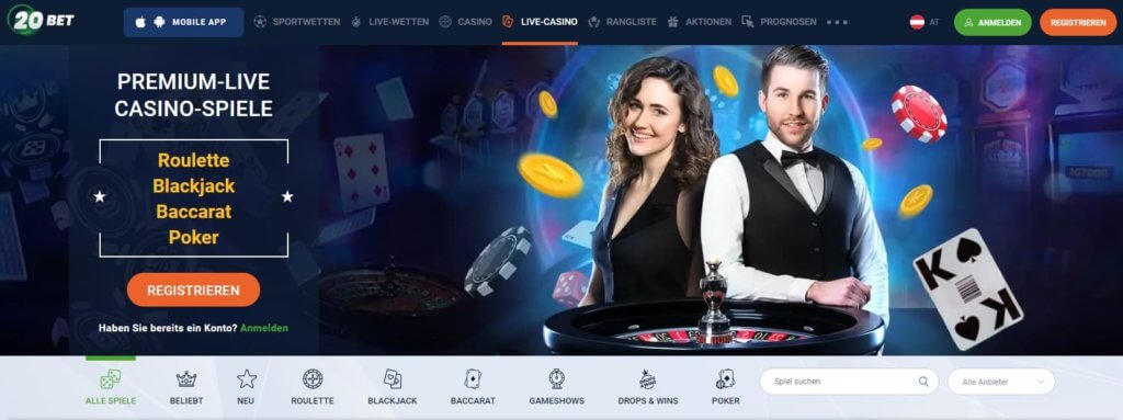 20Bet Casino mit Jackpot