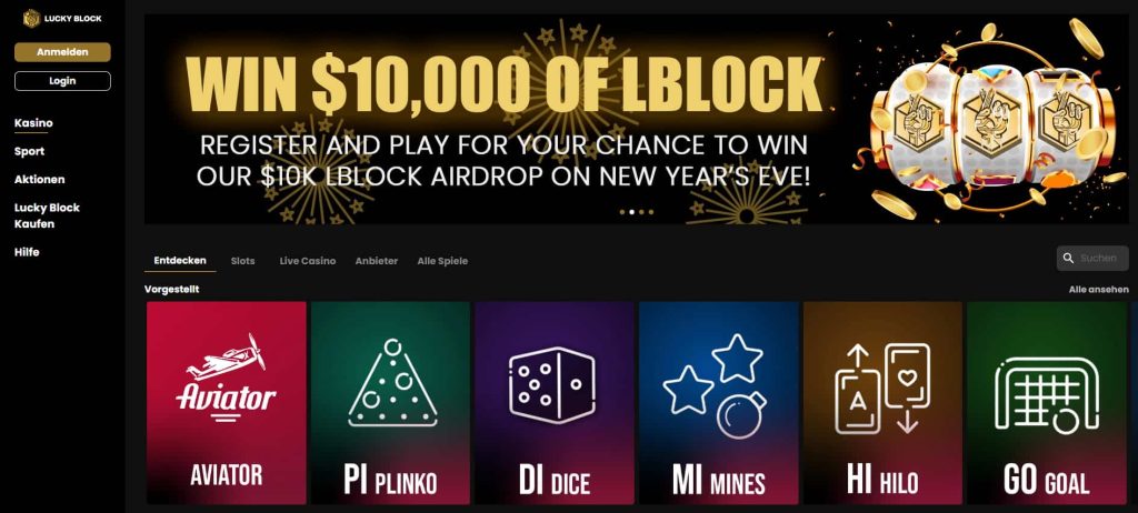 LuckyBlock Casino apps