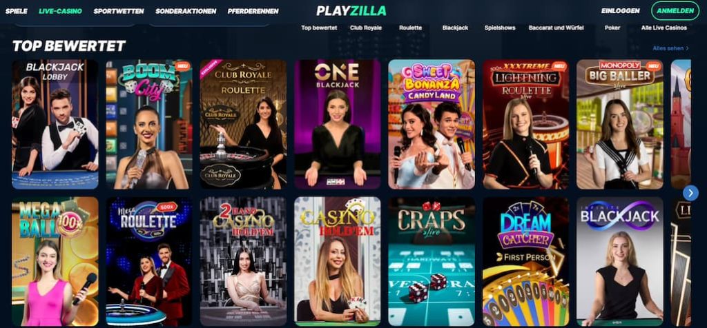 Playzilla Casino mit Apps
