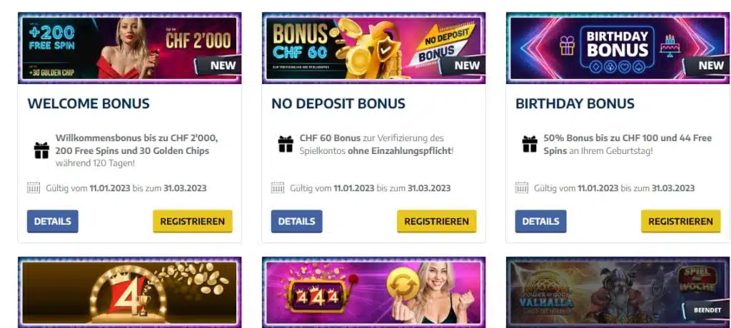Online Casino Schweiz PayPal Bonusangebote